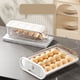 thumbnail image 3 of Soporte Apilable Para Huevos, Caja De Almacenamiento De Huevos Para Refrigerador, Soporte Para Huevos Con Ruedas Automáticas Con Materiales Sellados Soporte Apilable Para Huevos, 3 of 7