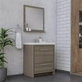 thumbnail image 2 of Alya Bath Sortino 30" Wood Bathroom Vanity with Acrylic Sink in Gray, 2 of 7
