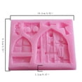 thumbnail image 2 of Moldes de silicona para fondant y chocolate, herramientas de decoración de pasteles para caramelo duro, gelatina, jabón, muffin, cera, hielo, 2 of 10