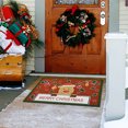 thumbnail image 3 of Tapis de Porte Rouges de Noël pour Entrée Extérieure, Tapis de Porte d'Entrée de Noël pour l'Intérieur, Tapis Brossé pour Vestibule de Porte d'Entrée, Tapis d'Entrée de Noël Anti-Saleté, Pas de Lavage, la Saleté Peut Être Coupée, Tapis Antidérapant, 3 of 7