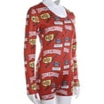 thumbnail image 2 of xiaxaixu Femmes V-Cou Body, Imprimé Home Wear, Pyjama à Manches Longues, 2 of 8