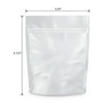 thumbnail image 2 of Loud Lock Mylar Bags Smell Proof 1 Gram All White - 100 Count 4.125" X 3.35" 6mill Thickness - Packaging Bags - Mylar Bags For Food Storage - Resealable Bags - Smell Proof Bags, 2 of 9