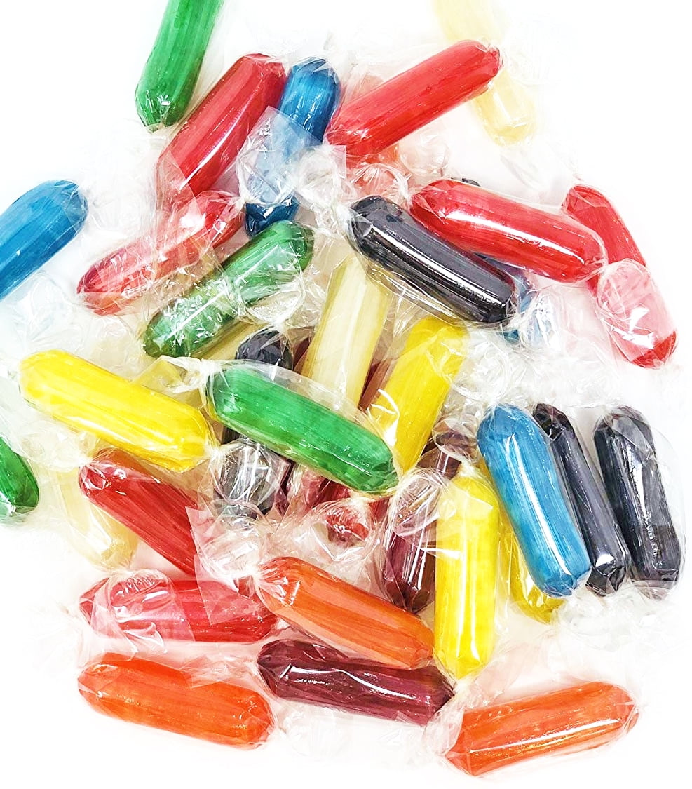 Assorted Fruit Flavored Rods Hard Candy Wrapped Kosher Cherry