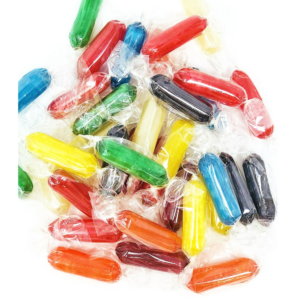 Assorted Fruit Flavored Rods Hard Candy Wrapped Kosher Cherry
