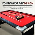 thumbnail image 7 of Hathaway Fairmont Portable 6 ft. Pool Billiard Table with red felt, 7 of 7