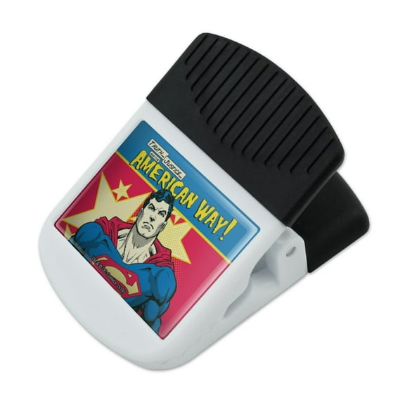 Superman The American Way Refrigerator Fridge Magnet Magnetic Hanging Hook Note Snack Clip