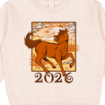thumbnail image 3 of Inktastic 2026 Chinese New Year Horse Toddler Sweatshirt, 3 of 4