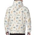 thumbnail image 7 of Naloa African Animals Men's Casual Hooded Collar Drawstring Hoodies Pullover Sweatshirts Casual Long Sleeve Shirts-Small, 7 of 7