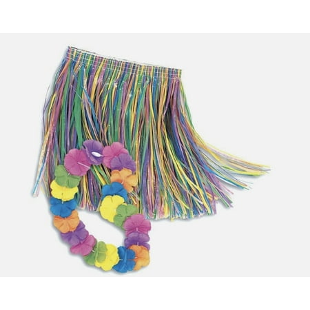 Children’s Lei and Grass Skirt Hula Set, 2pc