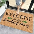 thumbnail image 2 of Halloween Decorative Doormat 50x80CM - Non-Slip Polyester Entrance Rug with Fun Halloween Patterns, Machine-Washable Indoor/Outdoor Floor Mat for Entryway, Patio, Porch - 6 Styles Available, Perfect, 2 of 7