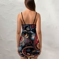 thumbnail image 4 of Ladies Elegant Sling Sleeveless Sexy Dress paisley, 4 of 6