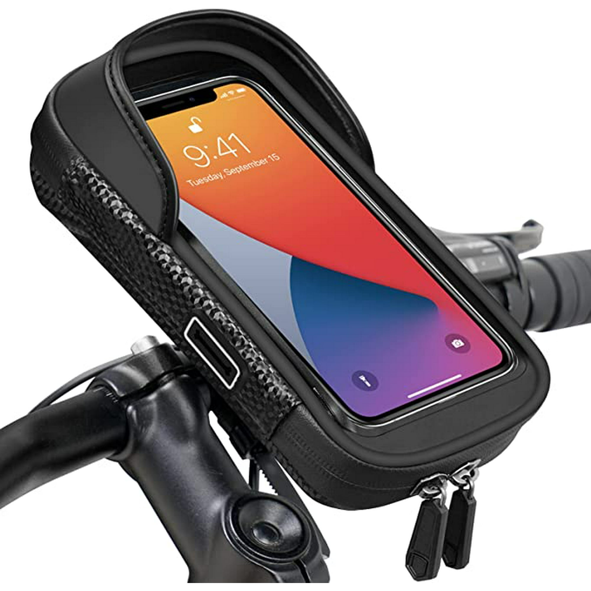 ShenMo Waterproof Bike Phone Holder Handlebar Frame Bike Bag Bike Phone Holder for 6.5 inch Smartphone Walmart