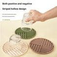 thumbnail image 3 of Shoreew Silicone Trivets for Hot Dishes Thickened Pot Holders Flexible Stripe Placemat Non-Slip Heat Resistant Trivets for Hot Pots Pans Versatile Hot Pads for Kitchen Countertop, 3 of 7