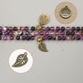 thumbnail image 4 of Beaded Bracelet Compatible with Apple Watch Band Series 9, 10, Ultra 2, SE, Ultra 8 7 6 5 4 3 2 1, Elastic Stretchy Watch Strap for iWatch Band 42mm 44mm 45mm 46mm 49mm,Purple, 4 of 4