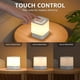 thumbnail image 1 of Paquete de lámparas de luz nocturna recargable, 3 modos táctiles, regulables, LED, lámpara de mesa portátil, funciona con pilas, pequeña lámpara inalámbrica para dormitorio, viajes, baño, 1 of 6