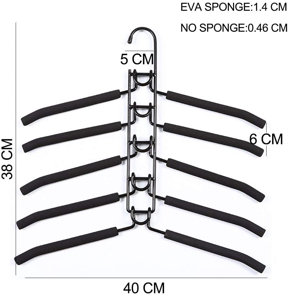 10 Cintres Dorés Anti-dérapants En Métal – Gain De Place, Pour Vêtements Bébé, Chemises, Jupes, Pantalons - 4