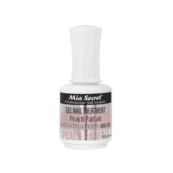 Mia Secret Gel Nail Treatment Keratin Base & Top (Peach Parfait) 0.5oz