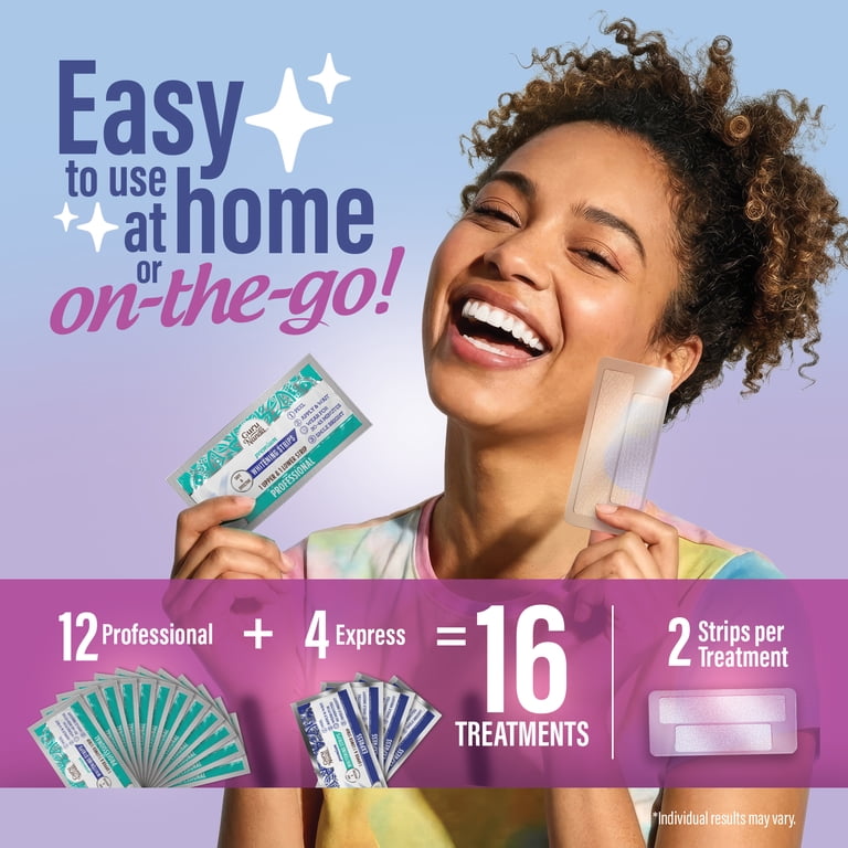 GuruNanda Teeth Whitening Strips -16-Day Treatment with Non-Slip