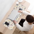 thumbnail image 3 of Long Mouse Pads for Desk,Beige Cow Flower Pattern Desk Mats on Top Of Desks, Desk Mouse Pad Extra Large with 3mm Non-Slip Base and Stitched Edge for Gaming,Office,Work,Home 31.5"x11.8", 3 of 6