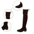 thumbnail image 6 of Aihuaihua Thigh High Block Heel Boot Women Pointed Toe Stretch Over the Knee Boots Fall Boots for Women 2025, 6 of 9