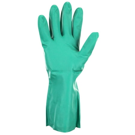 

Sas Safety Nitrile Chemical Gloves-Flock Lined Medium-13 lengt-Protects against petroleum solvents grease oil 1 pair sold by pair