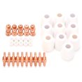thumbnail image 1 of 40 piezas de consumibles para cortadora de plasma Electrodo extendido de corte Boquilla eléctrica Derivación de cerámica PT‑31, 1 of 9