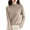 Khaki, variant on Gyexs Fall Sweaters for Women Wool Fall Winter Casual Long Sleeve Sweaters Solid Lightweight Knit Pullover Tops Women's Fashion, Khaki, Size M