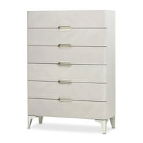 Michael Amini Penthouse 6-Drawer Chest - Ash Gray