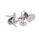 thumbnail image 2 of 100 piezas de 12 mm de acero inoxidable para pendientes, almohadillas planas, accesorios de joyería para bricolaje, pendientes de botón para accesorios de fabricación de joyas., 2 of 5