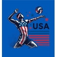 thumbnail image 4 of USA Volleyball Adult Blue Long Sleeve Hoodie-Medium, 4 of 4