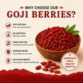 thumbnail image 2 of Abbasi & Co Dried Goji Berries, Premium Natural Whole Goji Fruit Snack for Smoothies, Trail Mix, Baking & Tea, Resealable Bag, 8.8 oz, 2 of 5