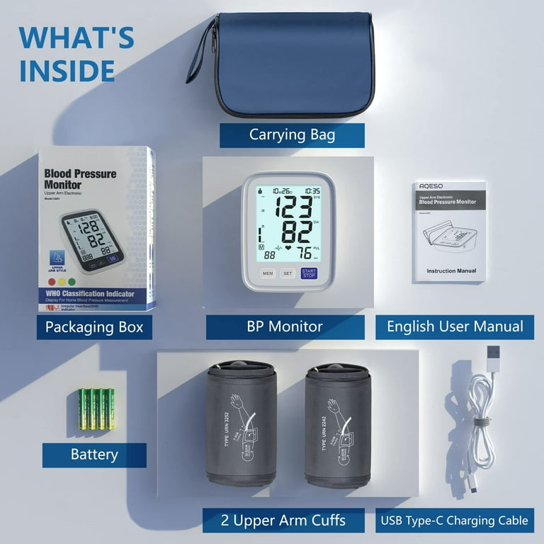 Blood Pressure Monitor, 9-17'' & 13-21'' Extra Large Blood