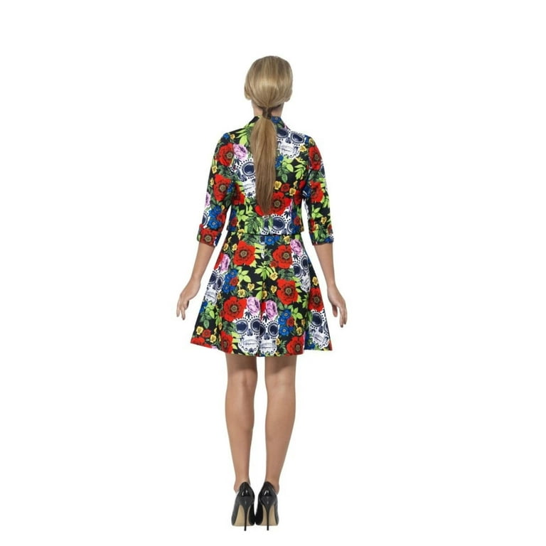 Day of the Dead Suit Multi-Coloured Adult Day of the Dead Suit Multi-Coloured Adult