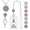 2-retractable-sparkle, variant on 2-sparkle Stainless Steel Lanyard ID Badge Holder Keychain Necklace