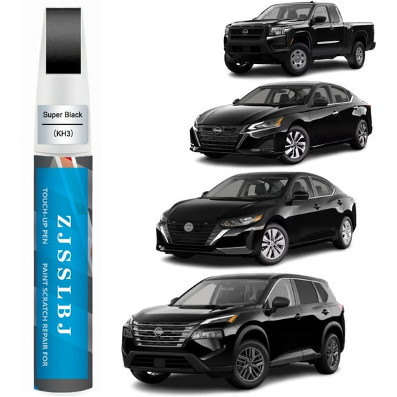 Car Touch Up Paint(Super Black(KH3)) for Nissan, Car Paint Scratch Repair Kit, Quick & Easy Solution to Repair, 2 in 1 Scratch Remover Pen