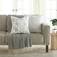 thumbnail image 3 of Cotton Slub Textured Throw Pillow in Bengal Farmhouse Stripe by Comfort Canopy, 3 of 14