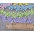 thumbnail image 4 of U8MO 1Yards 25mm Lace Flower Ribbon Sewing Trim lot Appliques Sew Supplies-Pink, 4 of 6