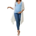 thumbnail image 2 of Camiseta básica sin mangas de maternidad con fruncido cruzado para mujeres, paquete de 2, tops de lactancia XX-Large en negro y azul, 2 of 6