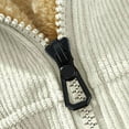 thumbnail image 7 of OGLCCG Men's Corduroy Fleece Jacket Turn-Down Collar Full Zip Thick Sherpa Lined Jacket with Pockets Outdoor Warm Winter Jacket, 7 of 7