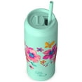 thumbnail image 6 of (2 pack) The Pioneer Woman 17oz Fresh Floral Stainless Steel Cooler Tumbler, Teal, 6 of 6