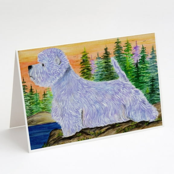 Westie Greeting Cards and Envelopes Pack of 8