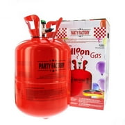 Party Factory Helium Tank for 50 Latex Balloons, Helium Cylinder 14.1 cu. ft. Gas for Balloons, Ideal for Birthday Party, Wedding