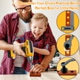 thumbnail image 5 of Rirool Kids Tool Set with Electronic Drill - 37pc Pretend Play Construction Toys for Toddlers 3-6, Toolbox, Hammer, Screwdriver & Wood Blocks, 5 of 6