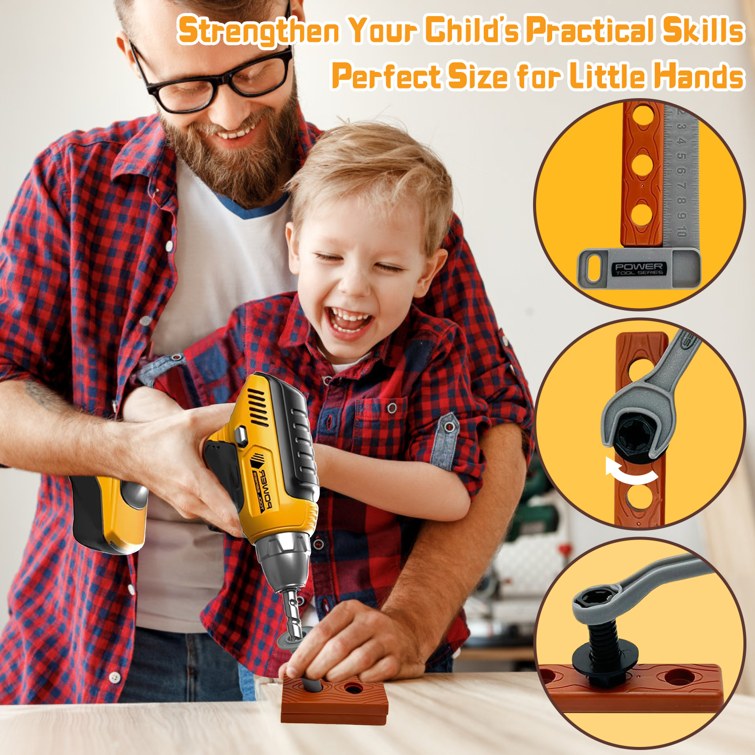 Rirool Kids Tool Set with Electronic Drill - 37 Pieces photo 5