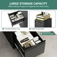 thumbnail image 3 of BeesClover 3-Drawer Metal File Cabinet with Lock, Heavy Duty Filing Cabinet for Letter/Legal/A4/F4 Documents – Vertical Storage Organizer for Home Office, 3 of 9