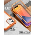 thumbnail image 5 of i-Blason Ares Series iPhone 12 Case/iPhone 12 Pro Case 6.1 inch (2020 Release), Dual Layer Rugged Clear Bumper Case for iPhone 12/iPhone 12 Pro with Built-in Screen Protector (Orange), 5 of 10