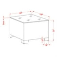 thumbnail image 5 of Furniture of America Condor Rattan Glass Top Patio End Table in Gray, 5 of 5