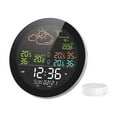 thumbnail image 2 of 5.3inch Smart Multifunctional Home/Office Weather Station Color Digital Display Clock Outdoor and Indoor Temperature Tester ,Accurate Time, 2 of 7