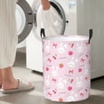thumbnail image 5 of Sikiie Love Rabbit Print Round Dirty Clothes Basket, Waterproof Standing Foldable Storage Basket, for Laundry Room, Bedroom, Bathroom Storage-Small, 5 of 6