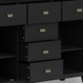 thumbnail image 6 of Simpli Home Artisan 54 inch Wide Solid Wood Transitional Sideboard Buffet in Black, 6 of 13